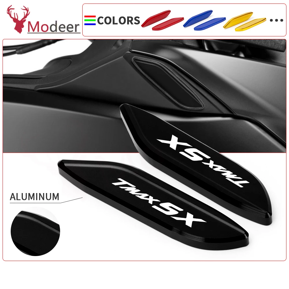 Per Yamaha 530 Tmaxdx Tmaxsx Tmax Dx Sx Moto Cnc Parabrezza In Alluminio Vista Posteriore Specchietti Laterali Staffa Foro Tappo Morsetto Copertura