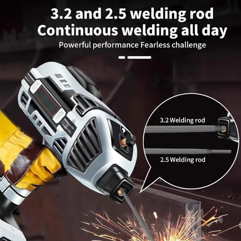 4600W Electric Welding Machine Handheld 220V 20-120A ARC Welder Kit Hand Held IGBT Inverter with Welding Tool Set and Toolbox 4