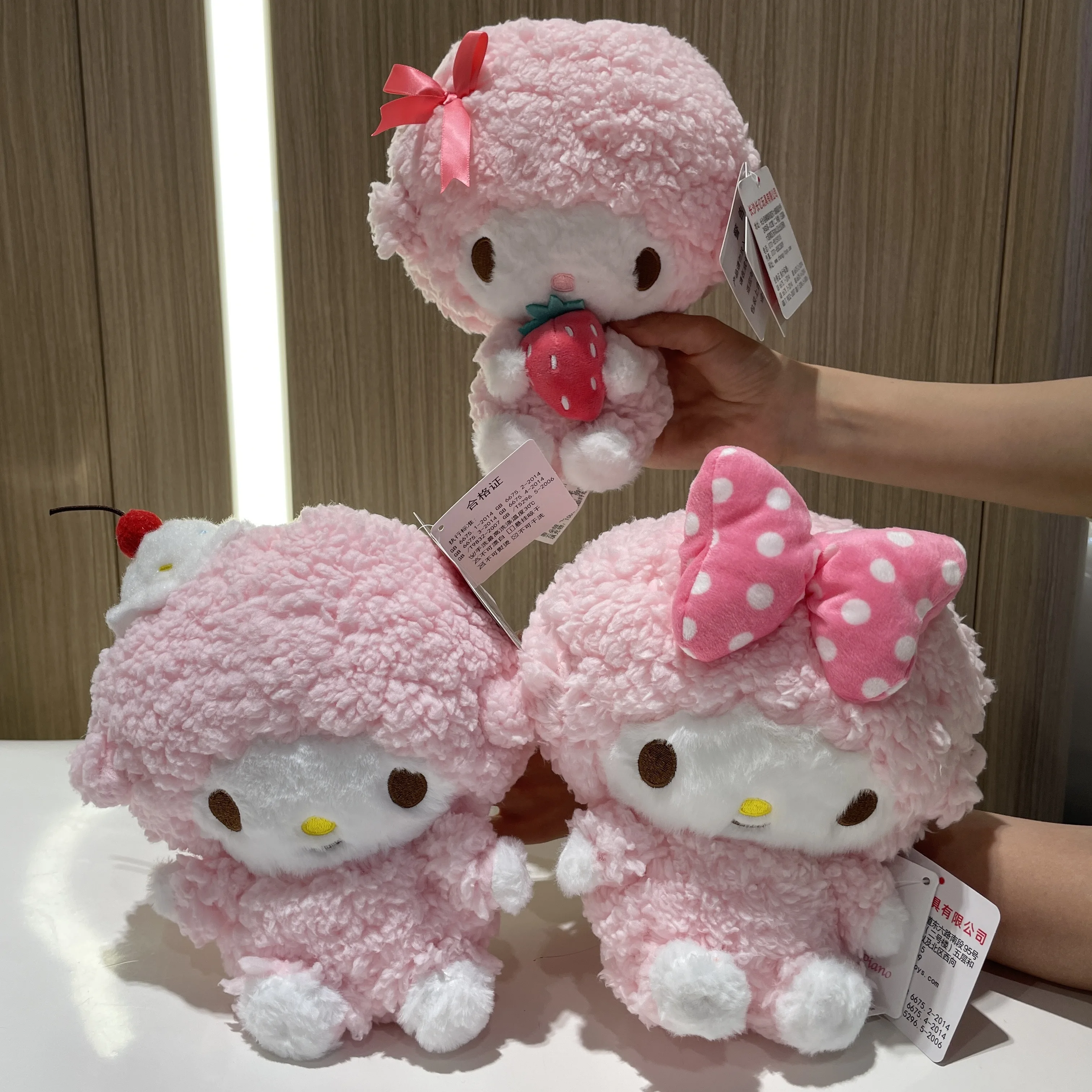 100 % echte Sanrio Kuromi Melody Hello Kitty Cinnamoroll Puppe Plüschtier Stofftiere Kindergeburtstag Weihnachtsgeschenke