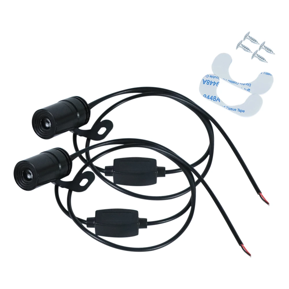 Motorcycle LED Lights Motorcycle Accessories 2 PCS Motorcycle LED Underbody Light Projector Ghost Angel Wings