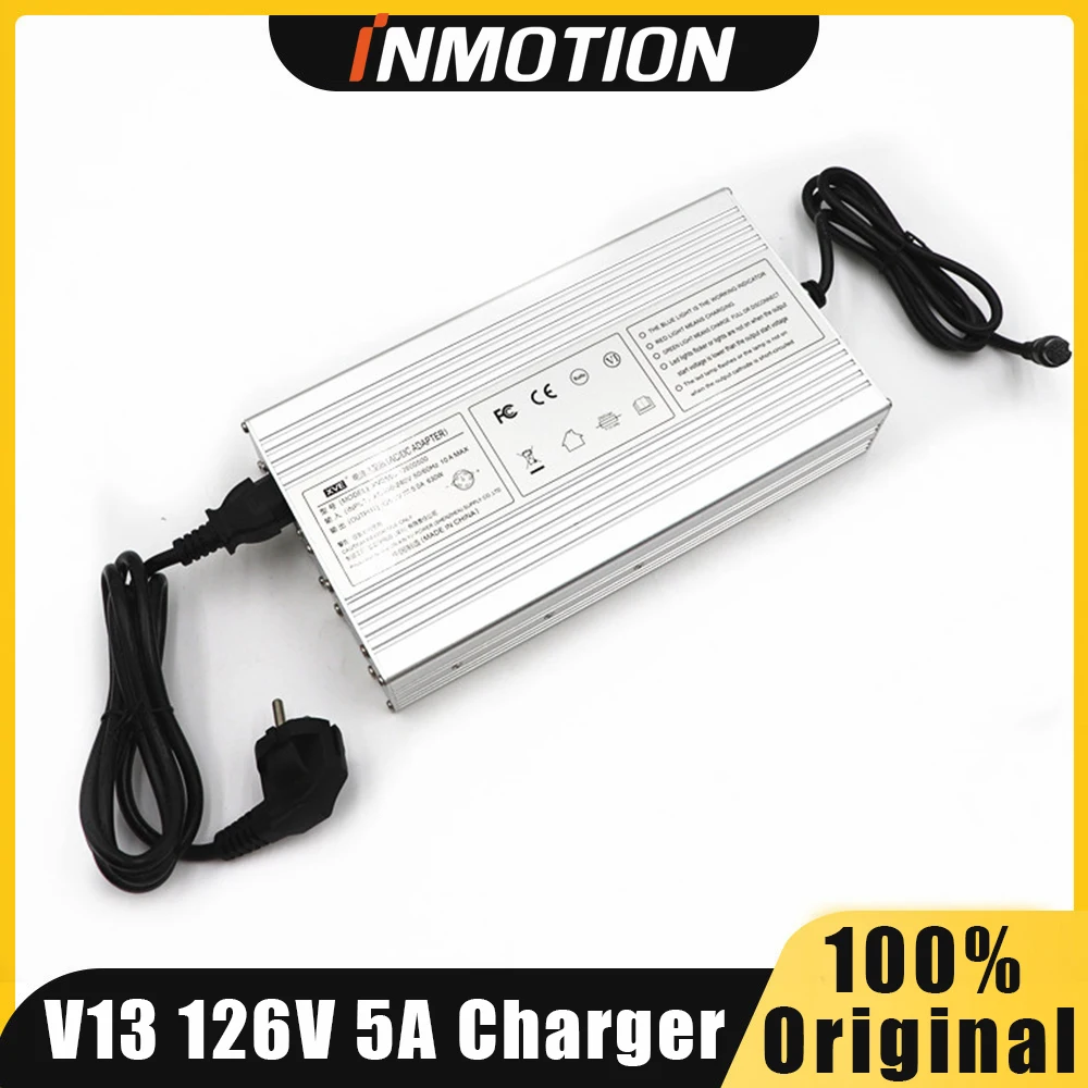 Caricabatterie Originale Inmotion V13 126V 5A Per 126V 3024Wh Inmotion V13 Monociclo Elettrico Parti Monocycle Originali Euc Charger Access