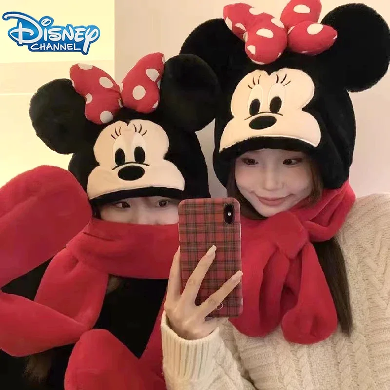 ディズニー-ぬいぐるみのベルベットのスカーフの帽子,ミッキー