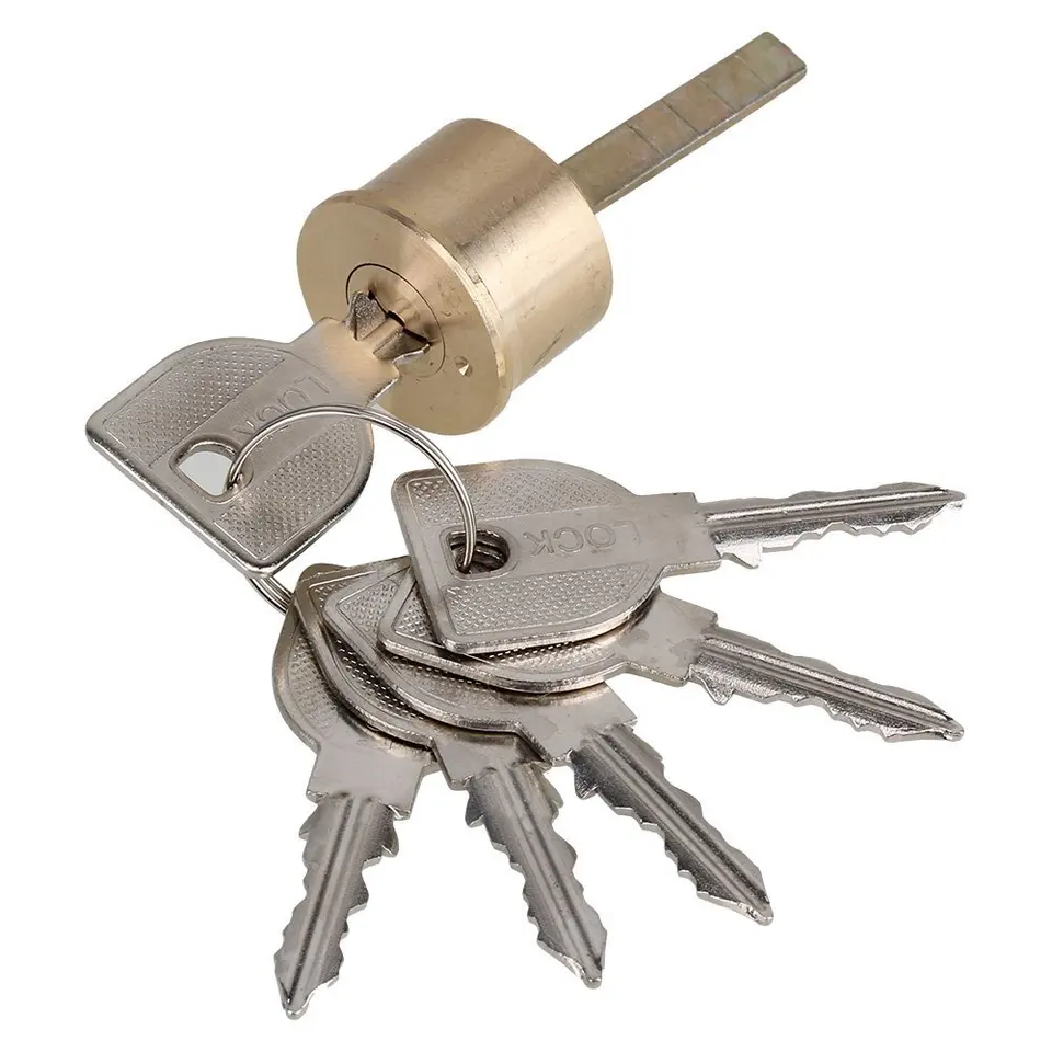 Cilindro In Ottone Cromato Con Serratura Per Antine | Ferramenta Lavagnese - Foto 3