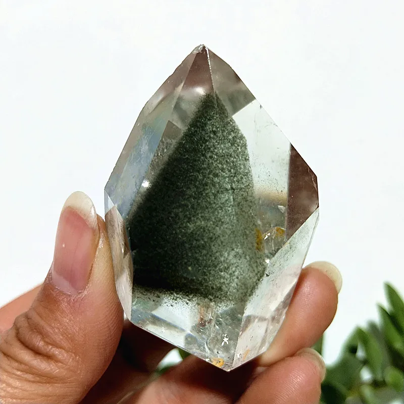 Natural Garden Phantom Crystal Quartz Freeform Stone Witchcraft Spiritual Meditation Healing Feng Shui Room Decor Ornament 6