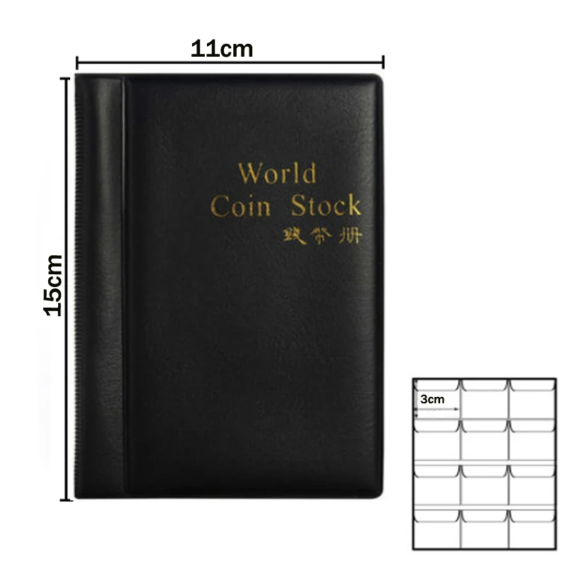 1-4pcs 60/120 Pockets Album For Coinn Collection Book Home Decoration Photo Album Coinn Album Holders Collection Book Scrapbook