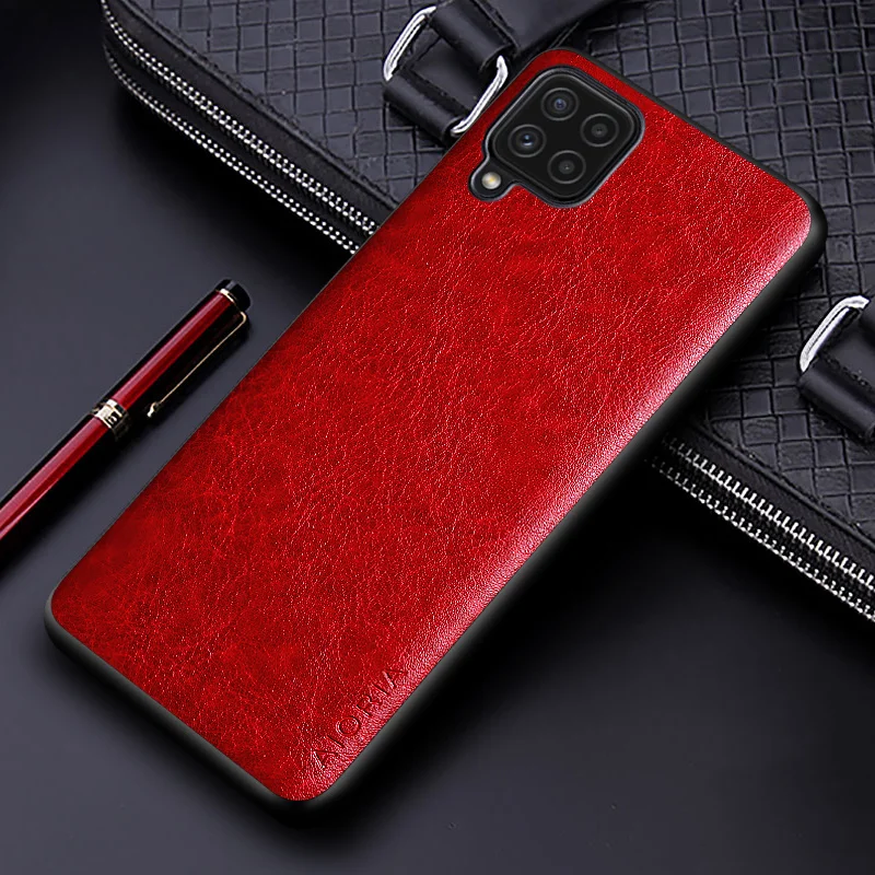 حافظة جلدية فاخرة PU لهاتف سامسونج جالاكسي M53 M33...