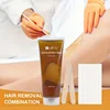 Viilife Depilatory Wax Hair Removal Sugaring Cold Sugar 120g Kit Natural Painless For Arm Leg Facial Underarm 3