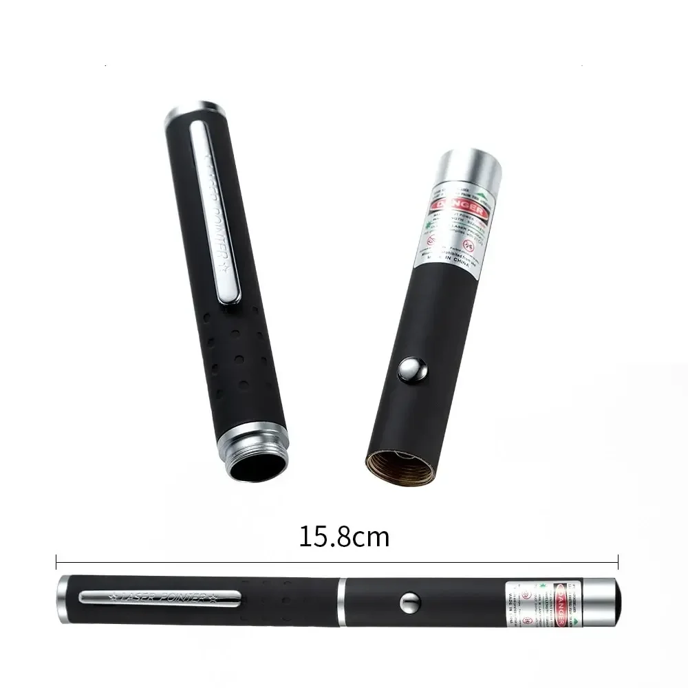 Red Laser Pointer Flashlight Lightweight Energy Saving Lighting Equipment Command Pen Adjustable Star Hat