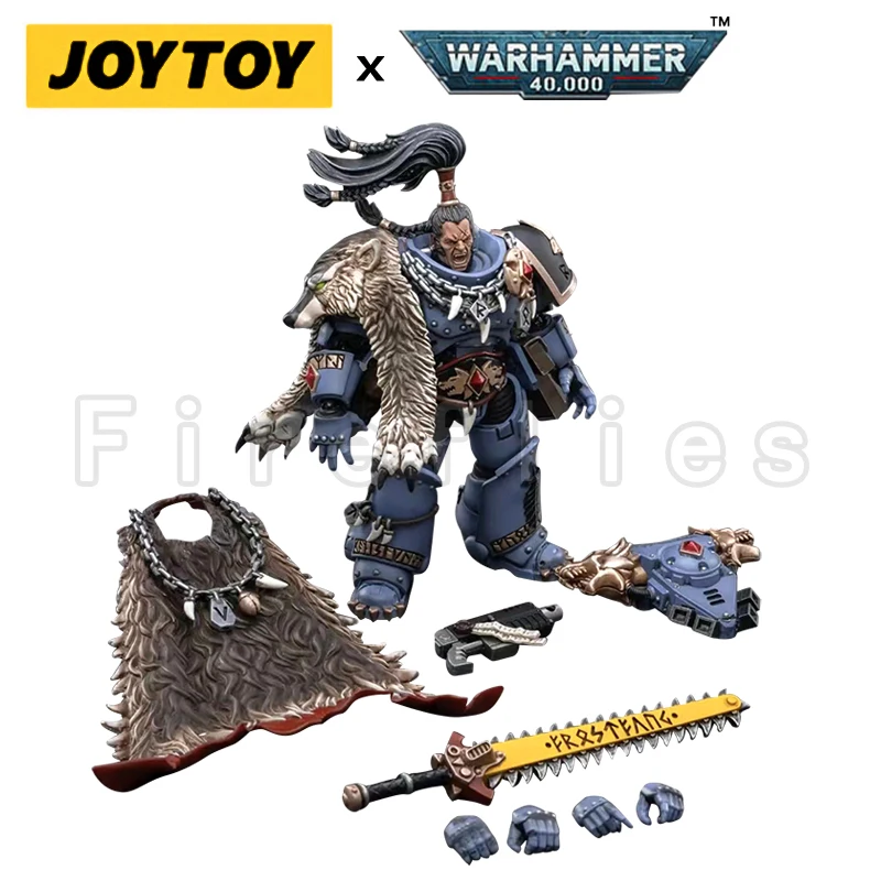 1/18 JOYTOY Action Figure 40K Space Wolves Ragnar Blackmane Re