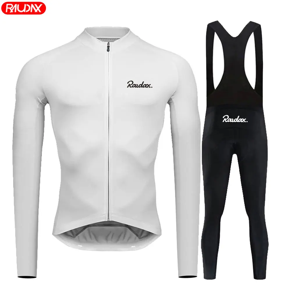 Men's Long-Sleeve Cycling Jersey Set - Breathable Road & Mountain Bike Apparel