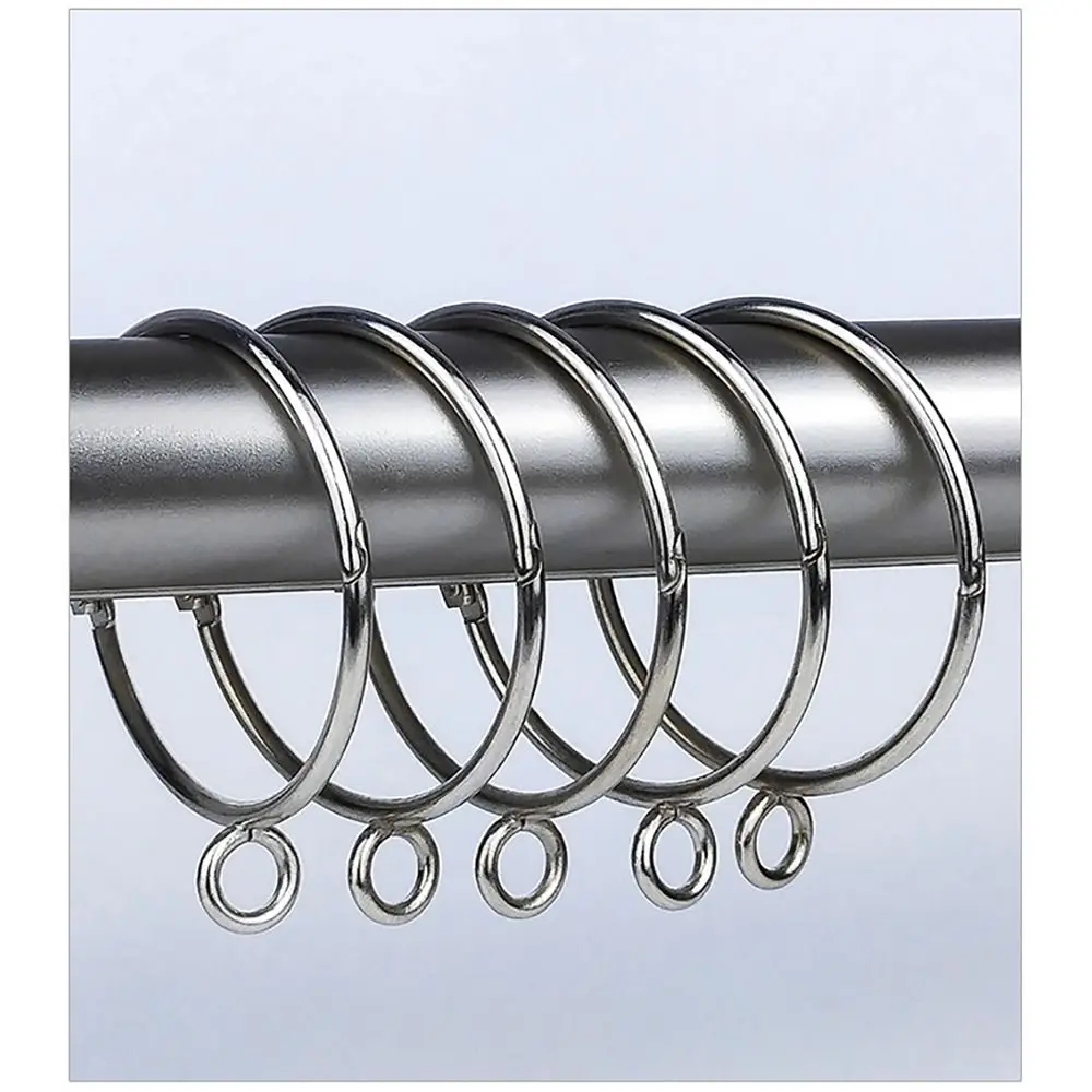 38/50mm Curtain Hanging Ring 10Pcs Metal With Eyelet Shower Curtain Towel Hook Storage Tool Bathroom Hardware