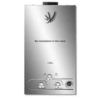 Chauffe-eau sans réservoir SIHAO 6L/8L/10L/12L/16L/18L GPL en acier inoxydable, chaudière à gaz liquéfié pour camping extérieur, équipement de chauffage d'eau 3