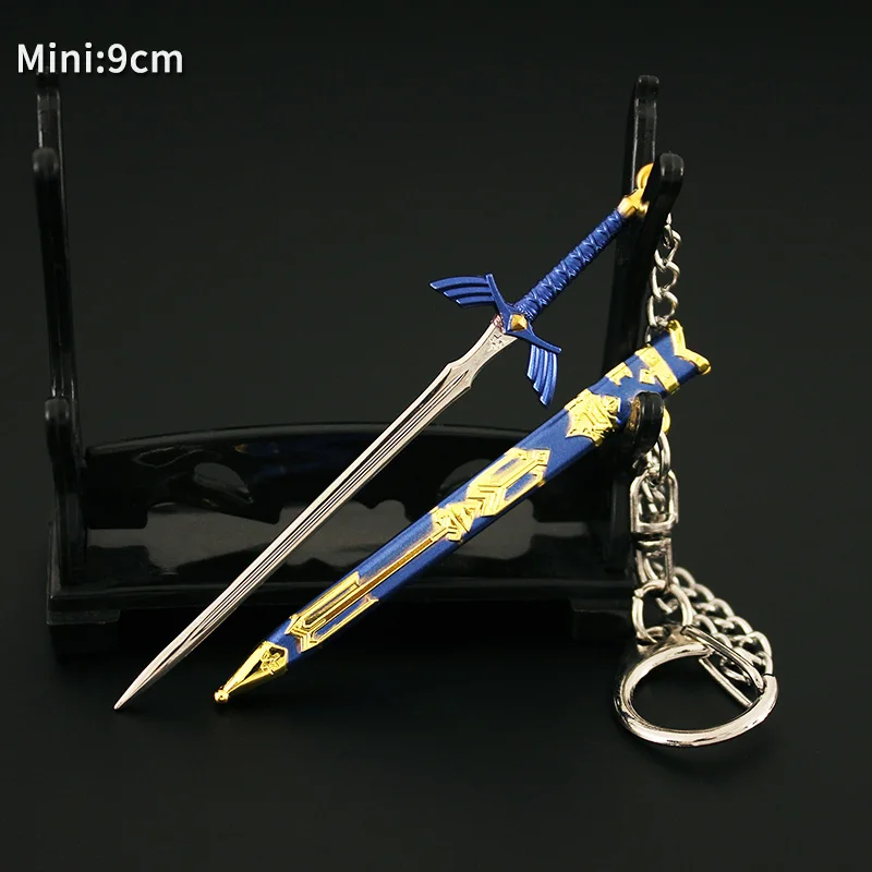 Tears of The Kingdom Weapon Hero Link Master Sword Keychain The Hyrule Fantasy Game Peripheral 9cm Sword Gifts Toys for Boys 3
