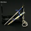 Tears of The Kingdom Weapon Hero Link Master Sword Keychain The Hyrule Fantasy Game Peripheral 9cm Sword Gifts Toys for Boys 3