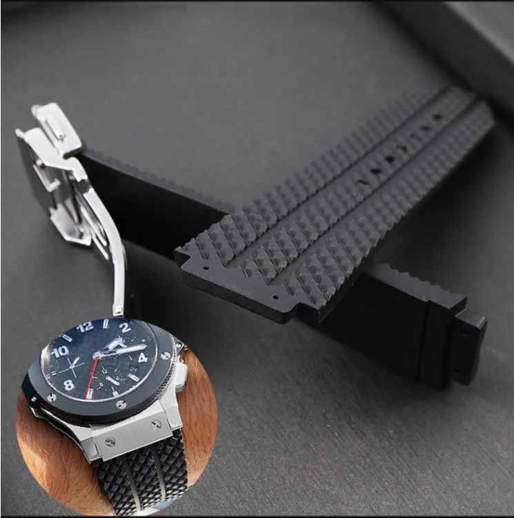 New Watch Accessories For Hublot Silicone Watch Band For Hublot Big Bang  Sports Waterproof Strap Convex Mouth 27x17mm Send Tool - Watchbands -  AliExpress