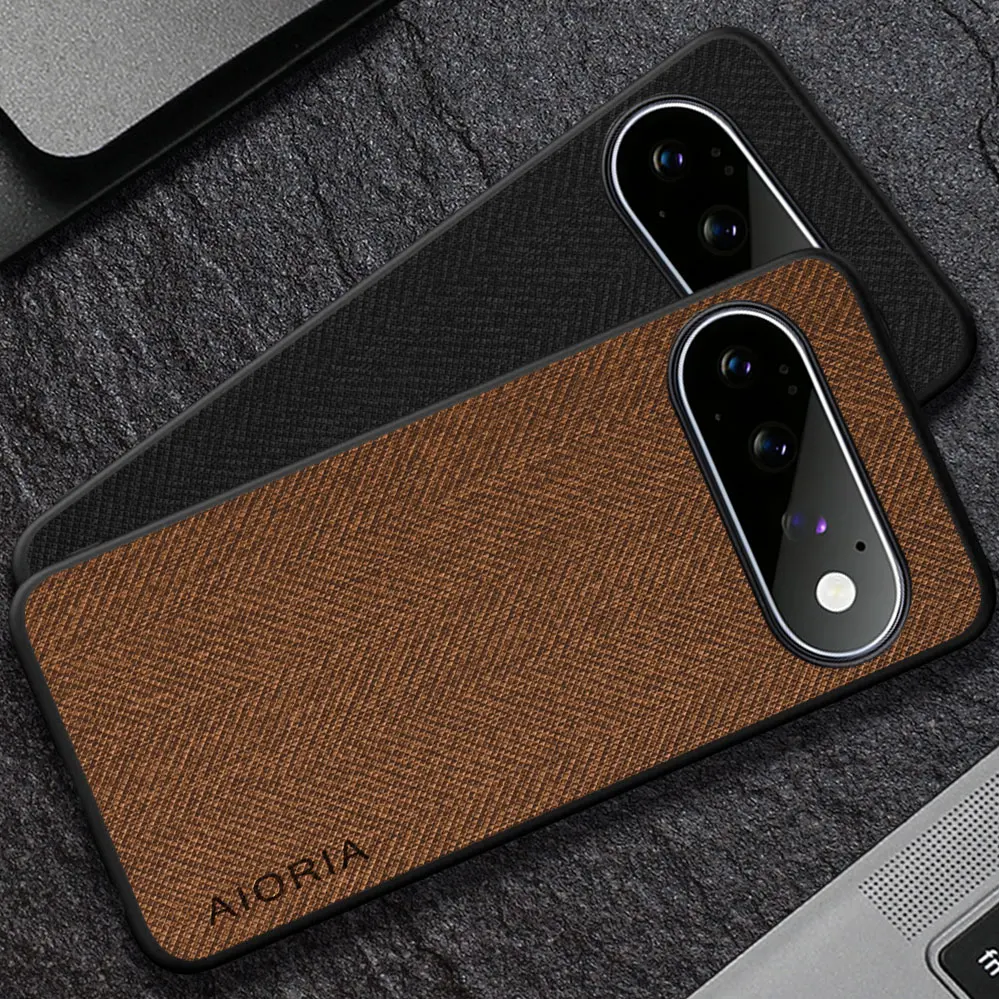 Luxury Textile Leather Skin Soft Case for Google Pixel 11 Pro XL