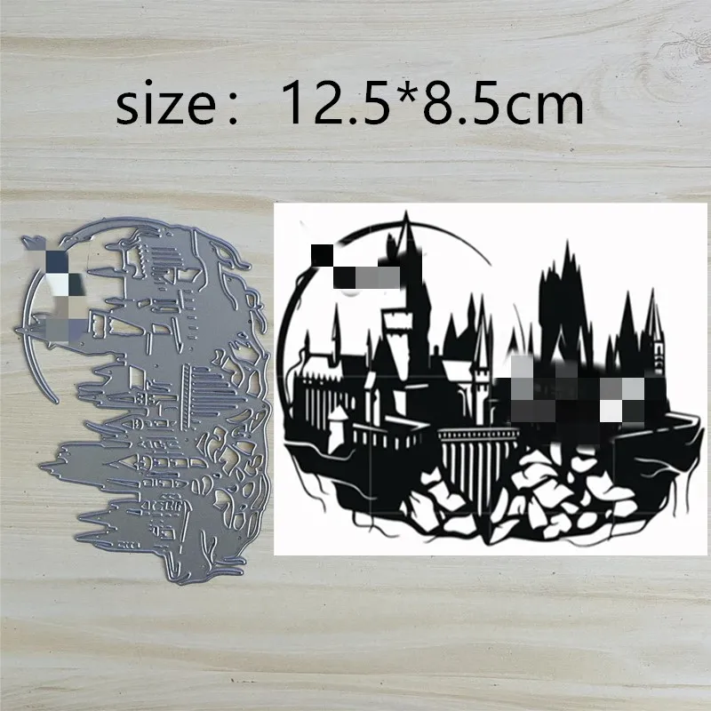 

Castle House Frame Metal Cut Dies Stencils for Scrapbooking Stamp/Photo Album Decorative Embossing DIY Paper Cards