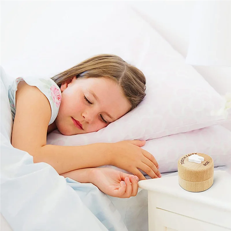 -FDDT תיבת פיירי שן תיבת פיירי שן ילדים תיבות שן חמודות מחוררות בתלת מימד תיבת אחסון שן נפילה מתנה לבנים ולבנות