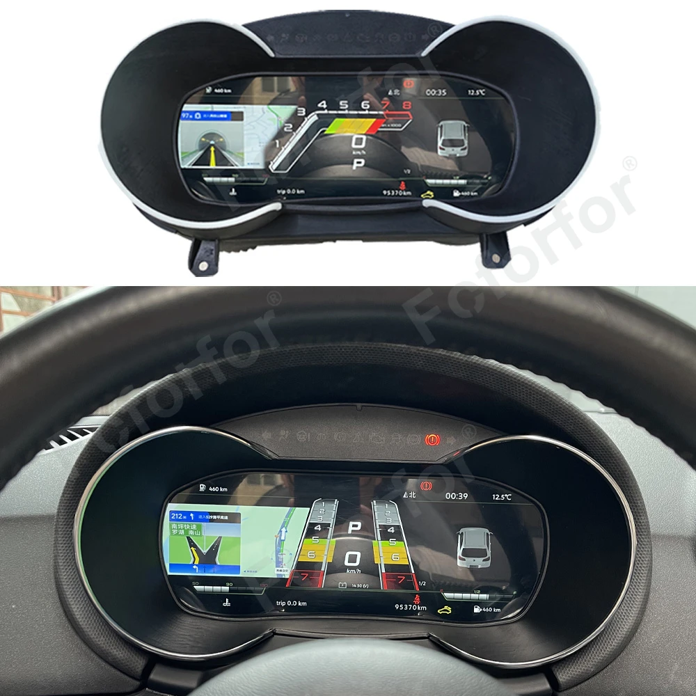 LCD Digital Cluster Carplay For Audi TT 2009-2015 Virtual Cluster Cockpit Speedometer Car Instrument Panel plug and Play