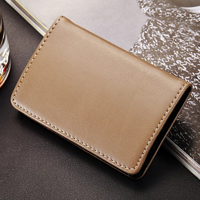 Brand Men Genuine Leather Business Card Holder Card Case ID Holders Men Wallets Credit Holder