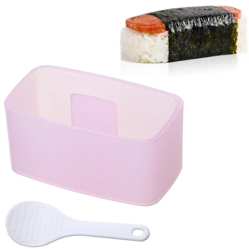 Sushi Mold Onigiri Mold Sushi Maker Rice Ball Mold Sushi Tools Spam Musubi Mold Sushi Maker Press With Rice Spoon BPA Free Non-Stick Onigiri Sekirei and Kimbab Making Kit