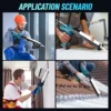 Cordless Caulking Gun, 29oz Electric Caulking Gun w/ 2000mAh Li-ion Battery, Caulk Gun with Stepless Speed Control, LED Light, 3 6