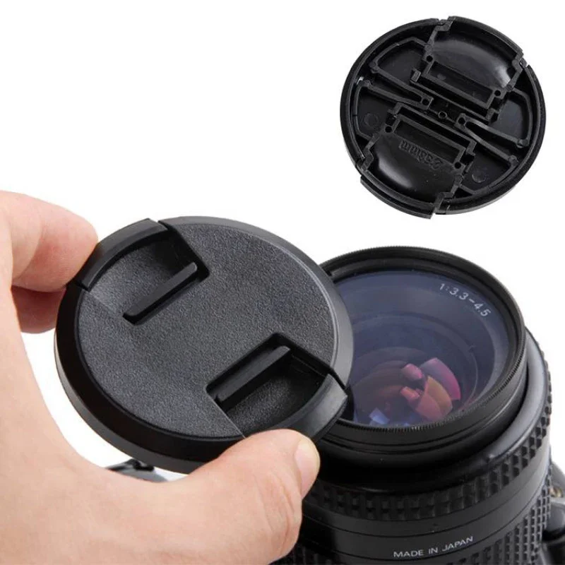 Universal Camera Lens Cap Cover - Front Protection for Various Sizes (40.5mm to 82mm)