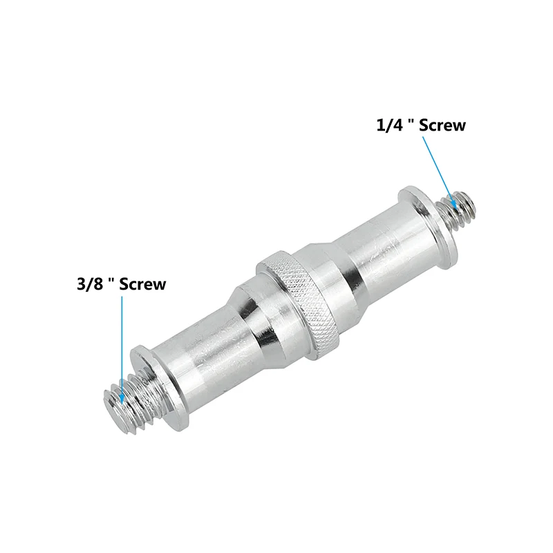 SZRIG 1/4"-20 to 3/8"-16 Male Thread Adapter Double-Ended Spigot (4-Pack)