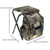 Folding Seat Stool Backpack Cooling Chair Light Fishing Stool Mountaineering Bag Outdoor Equipment for Camping Traveling Hiking 6