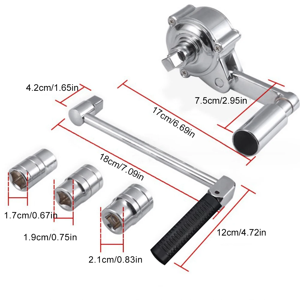 Chrome Vanadium Steel Labor Saving Lug Nut Remover Tool Kit