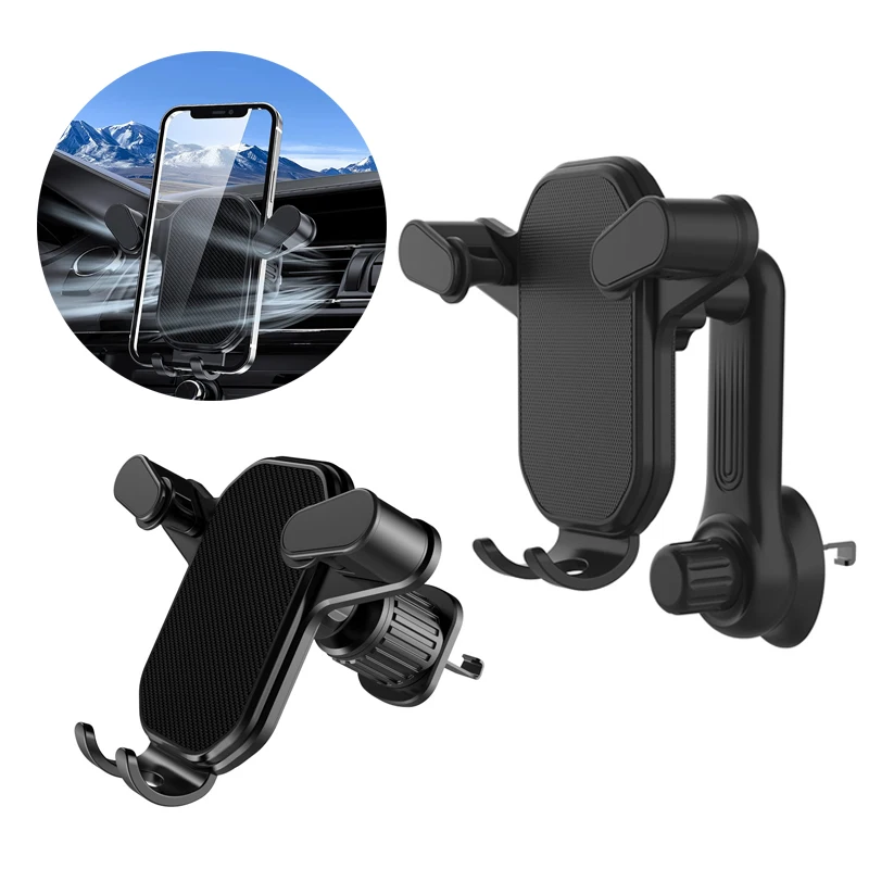 

Car Air Vent Phone Holder Gravity Lock Phone Mount 360-Degree Flexible Adjustment Auto Phone Stand for 4-7 Inches