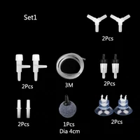 1Set Aquarium Oxygen Pump Hose Air Bubble Stone Plastic Connector Acessorios Fish Tank Air Pump Connector Control Valve Supplies 2