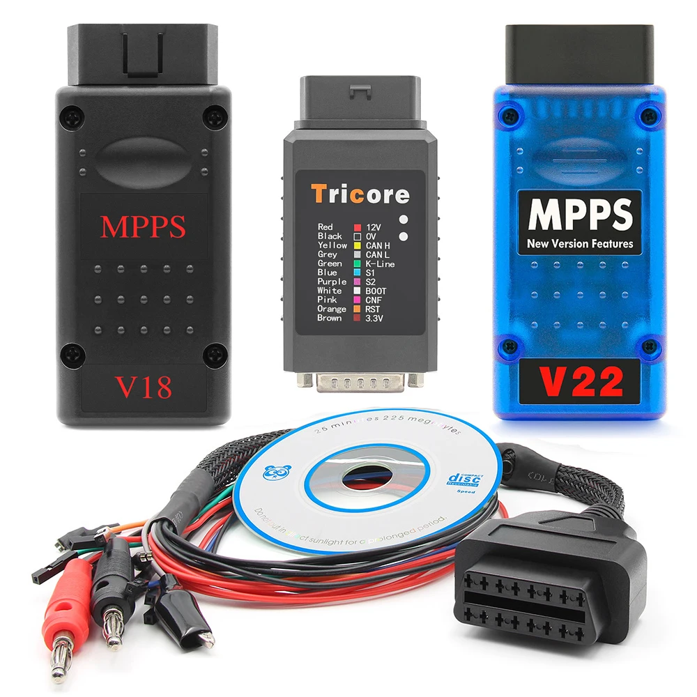 2025 MPPS V18 V22 ECUチップチューニングインターフェース オートOBD2