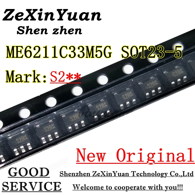 

50 шт./100 шт./300 шт./500 шт. ME6211 ME6211C33 ME6211C33M5G ME6211C33M5G-N SOT23-5 3,3 В 500 мА чип линейного регулятора с низким падением напряжения