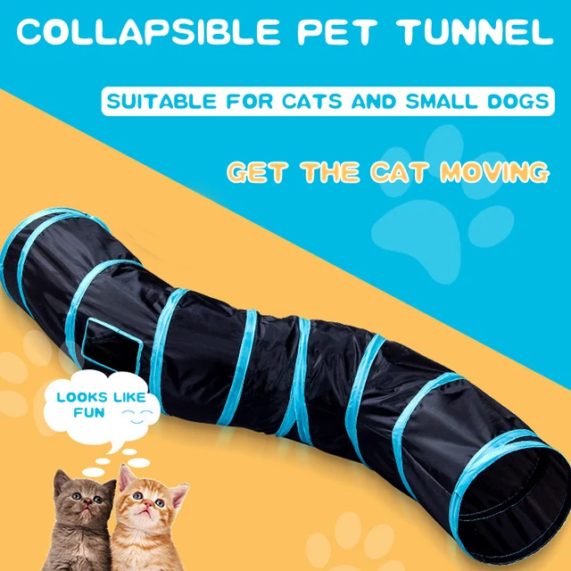 Tube Tunnel pour chat 4 3 2 trous jouets amusants pliables pour chaton formation Interactive pour