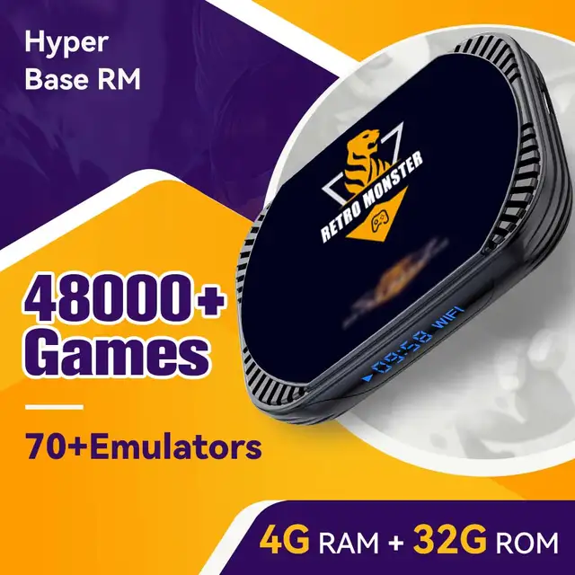 Console de jeux vidéo rétro EmuELEC 4.6+ATV 11 S905X4 : plus de 48 000 jeux et plus de 70 émulateurs pour PS1/PSP/N64/MAME/Sega Saturn. Sortie 4K UHD. 1