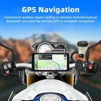 6.3inch Motorcycles GPS Navigation Screen Wireless CarPlay Android Auto Smart Player IP67 Waterproof Moto DVR Monitor - Image 4