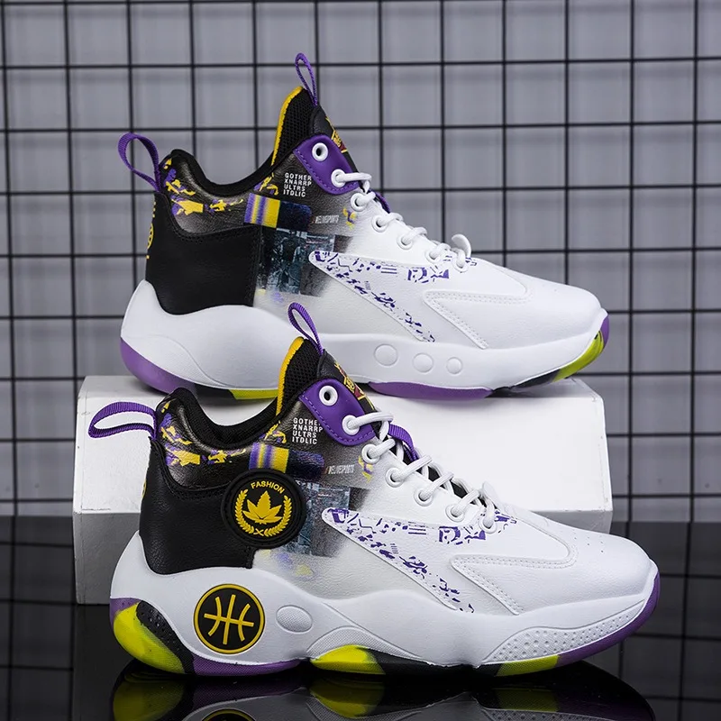 الرجال الساخن بيع كرة السلة أحذية رياضية الخريف الشتاء مقاومة للاهتراء مرونة لينة سوليد احذية الجري الشباب طالب أحذية تدريب