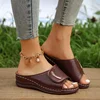 Women Hollow Out Wedge Slippers Women 2023 Summer Comfy Breathable Platform Sandals Woman Non Slip Flip Flops Plus Size 41 Mujer 2