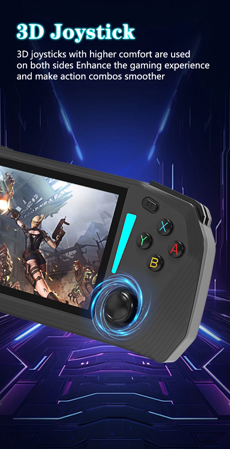 Retro Handheld Game Console 128gb Ips Screen Portable Player_voghion.com