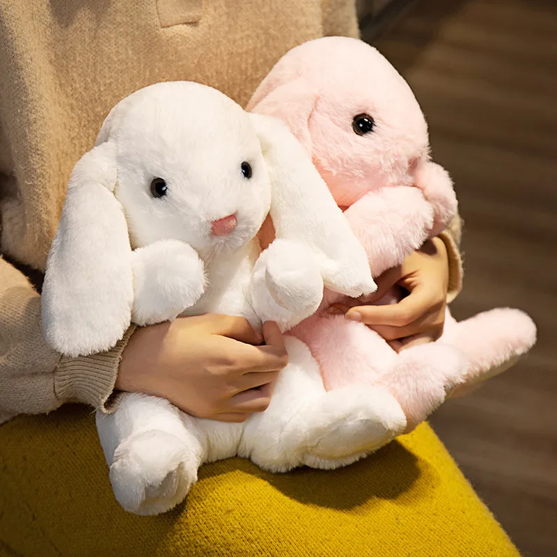 Stuffed Cute Rabbit Plush Toys Kawaii Soft Bunny Kids Pillow Doll Creative Gifts Party Decor for Child Baby Accompany Sleep Toy
