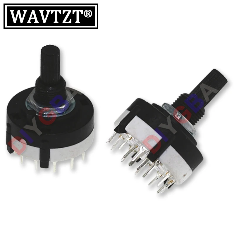 1PCSRS16RS26PlasticRotaryBandSwitch2Pole34Position1Pole5