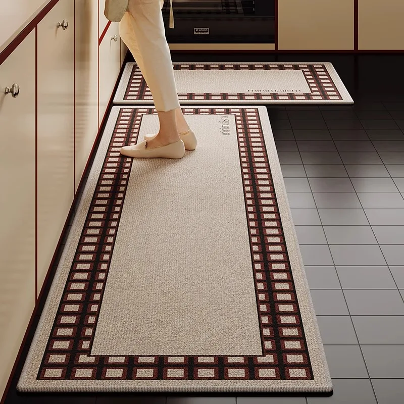 Modern Minimalist Kitchen Floor Mat Creative Art Geometric Pattern Bedroom Bedside Carpets Large Area Fashion Long Rugs Alfombra
