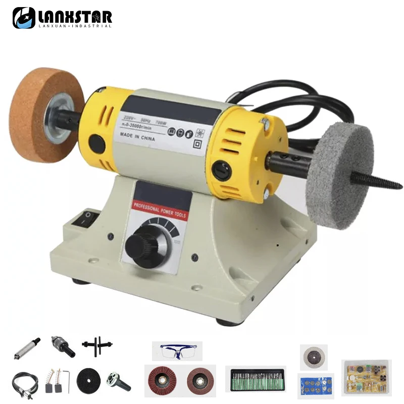 220v 350w Stone Polishing Machine Diy Woodworking Jade Jewelry Bench