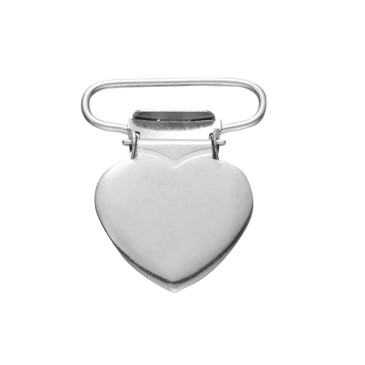 

Fashion Suspender Clips Holders Heart Metal Pacifier Clips Buckle Clips Sewing Adjustable Elastic Clothing Accessories