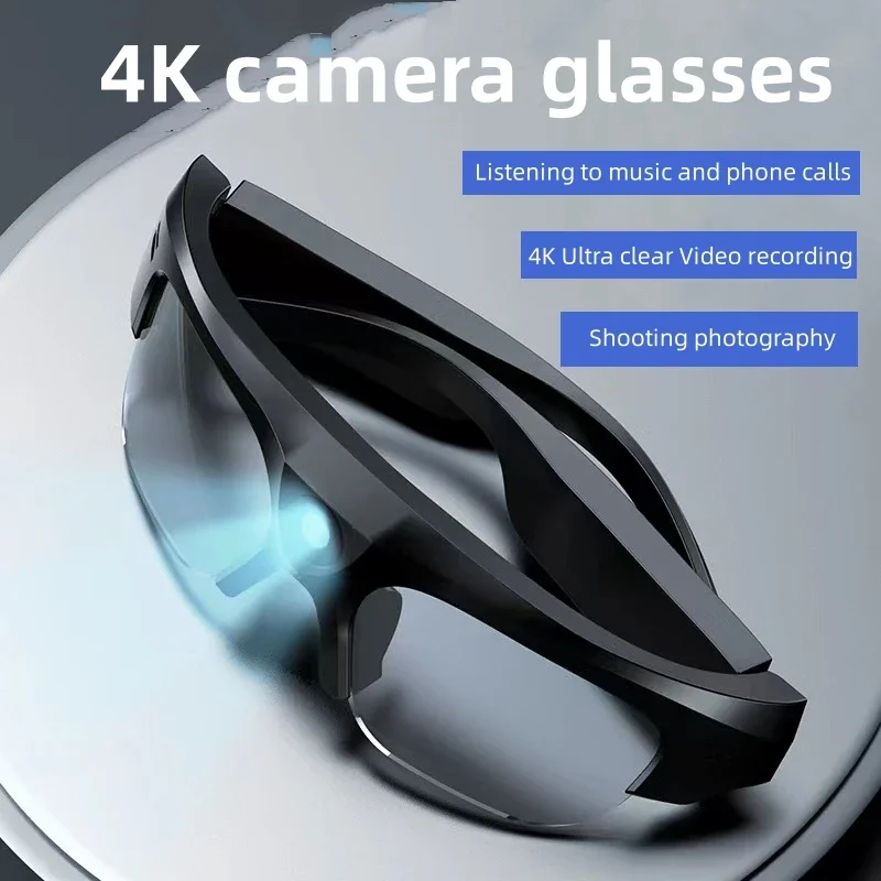 Smart Glasses TWS Wireless Live Bluetooth Waterproof Drive Video Recorder Sports Outdoor Ride Call Mini 2K HD Camera Sunglasses