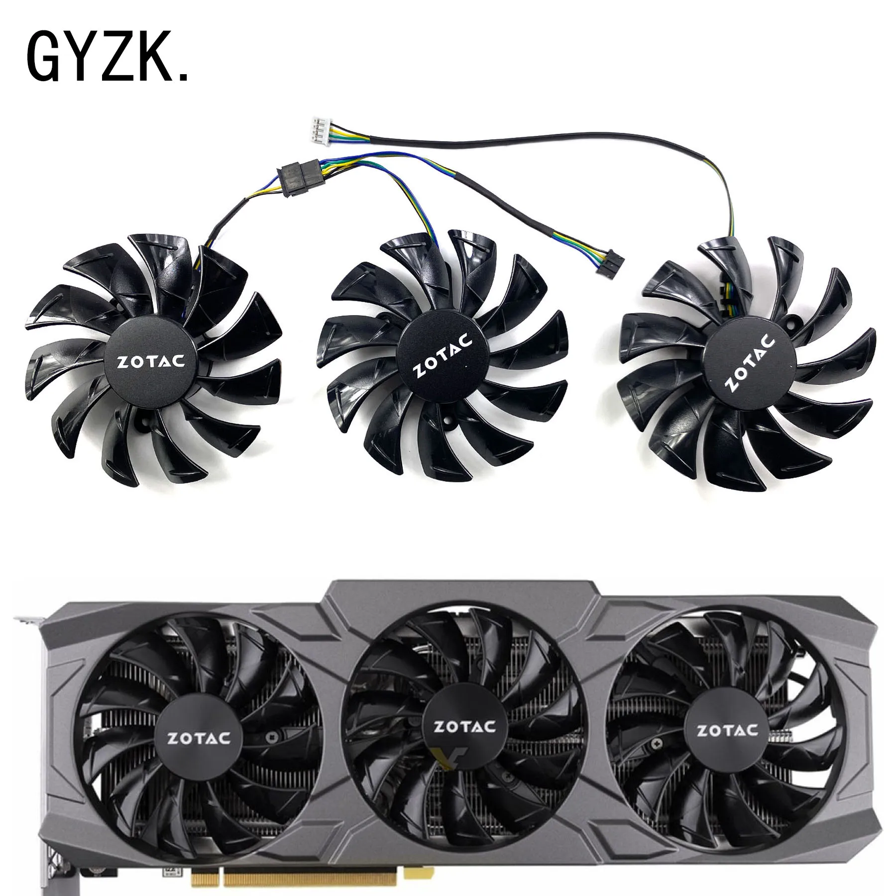 Nuovo Per Zotac Geforce Rtx4070 Super X-Gaming Pc Dark Knight Ventola Di Ricambio Per Scheda Grafica Ga92S2U