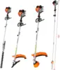5 In 1 Multi-Functional Trimming Tool With Rotatable Gas Pole Saw Grass Trimmer, Hedge Trimmer Gas, Brush Cutter, Weed Eater 6