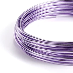 Versatile Anodized Aluminum Wire for DIY Jewelry Making - Various Lengths and Thicknesses Available (Purple)