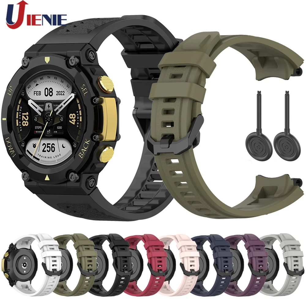 Correa De Silicona Para Reloj Inteligente Huami Amazfit T-Rex 2, Pulsera Deportiva Original, T-Rex2